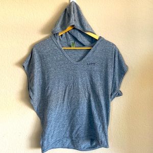 Alternative Earth dolman muscle sleeve hooded